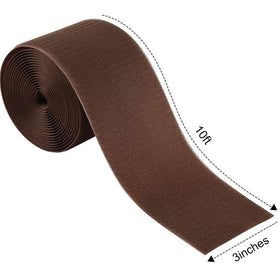 Two-pack WILLBOND brown cable floor strips organized cables and safer walkways