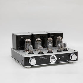 Two wideband EI output transformers for wide bandwidth and dynamic range.