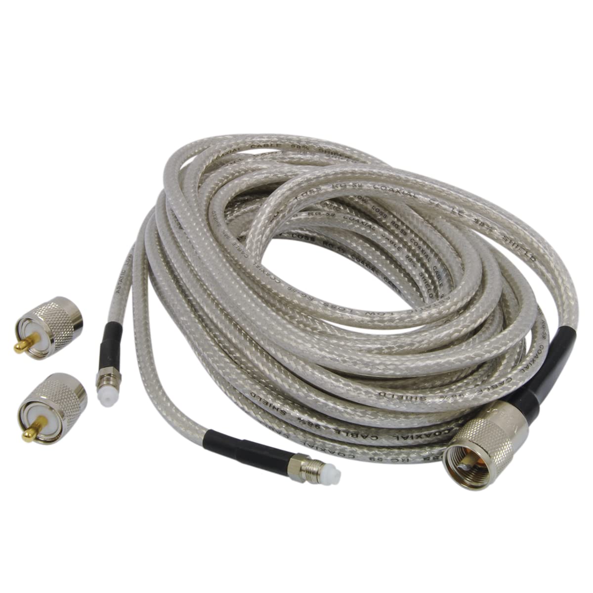 Wilson 18ft co-phase cable with FME antenna connection for easy install and low-loss signal