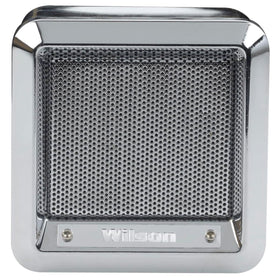 Wilson speaker held in hand for scale showing compact dimensions benefit