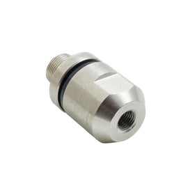 Wilson 305-610 stud front view showing sturdy stainless-steel mount and SO239 plug for reliable fit