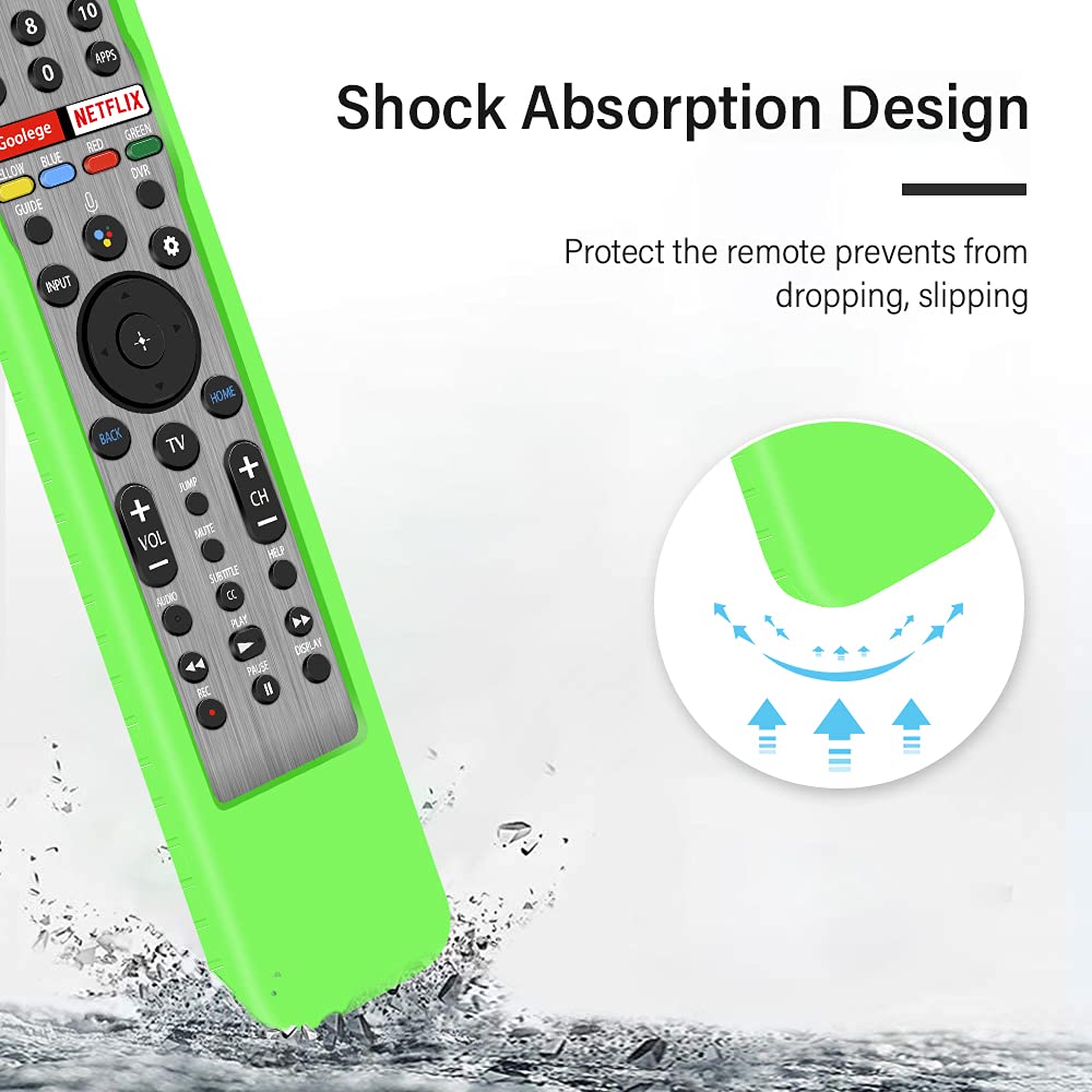 Winceed glowing sleeves in dark room making remotes easy to find at night
