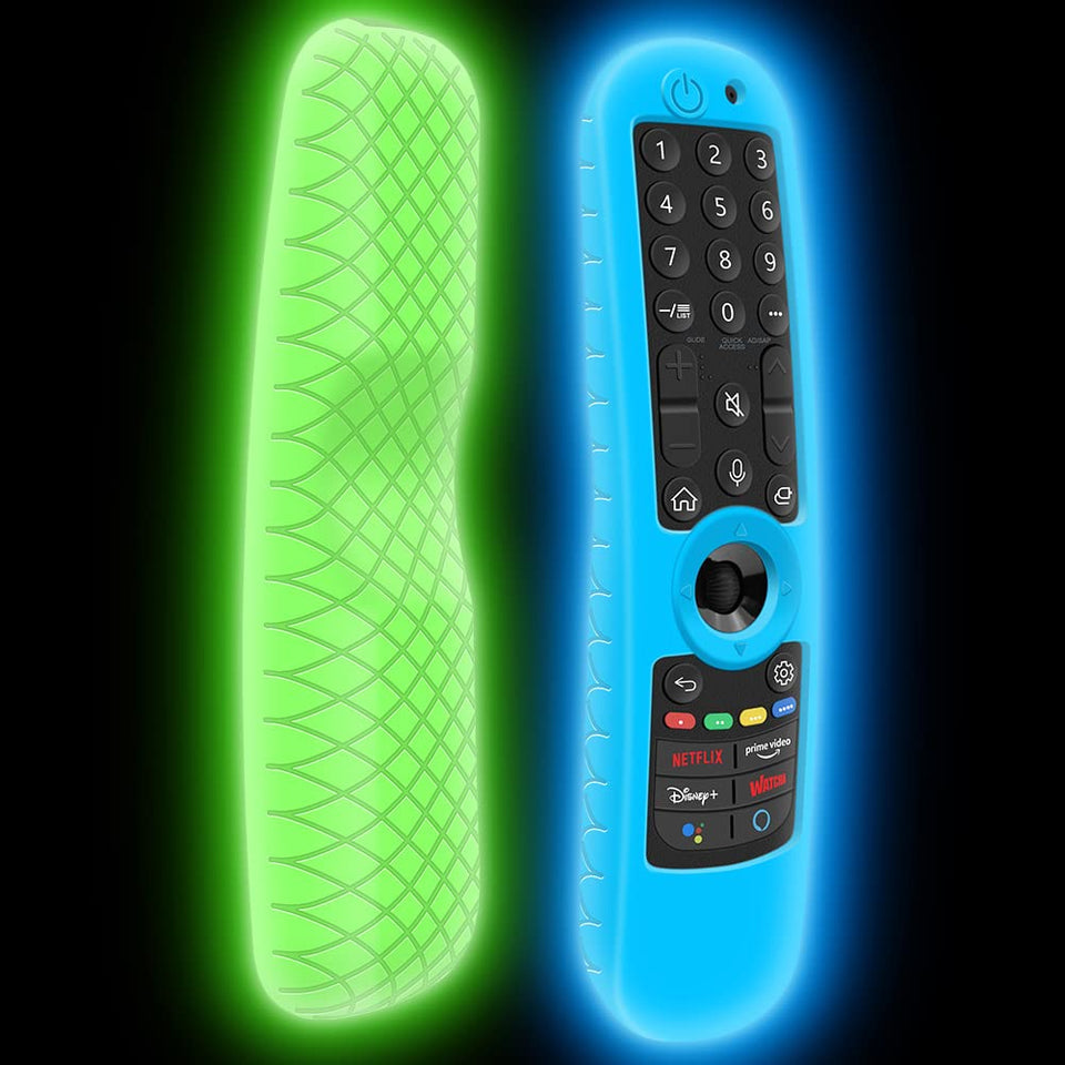 Winceed LG Magic Remote glow blue 2-pack for easy night finding.