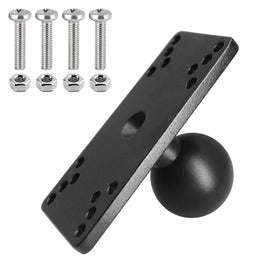 WINDFRD aluminum fish finder mount plate with 1.5-inch ball for secure navigation gear.