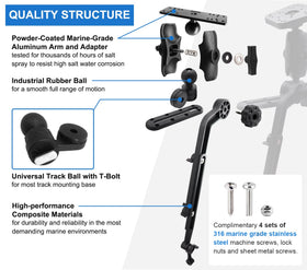 WINDFRD 1.5-inch ball head detail showing smooth 360-degree adjustability and strong clamp
