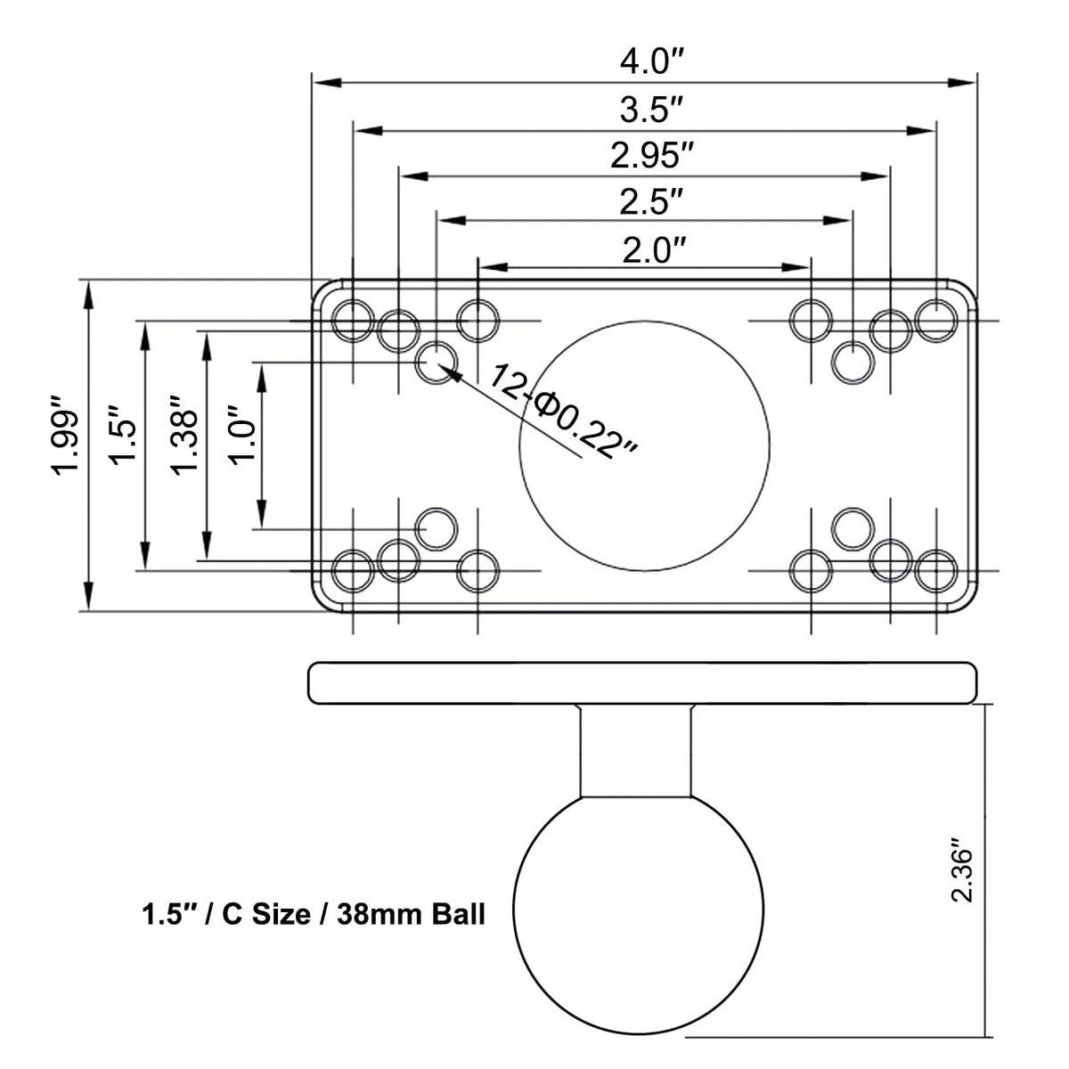 WINDFRD marine mount on boat or kayak for reliable device positioning.