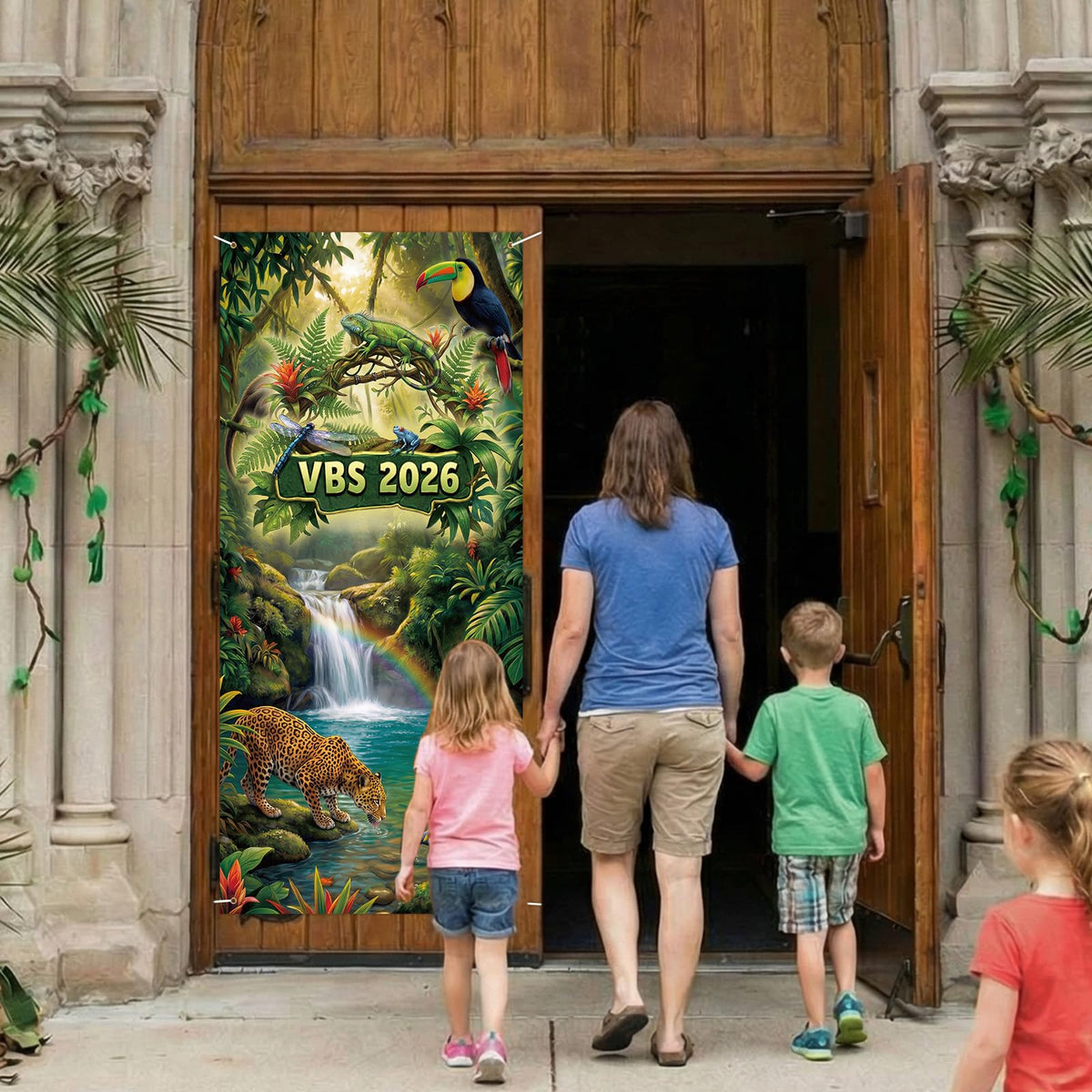 Windkream VBS 2026 backdrop forest detail suitable for VBS