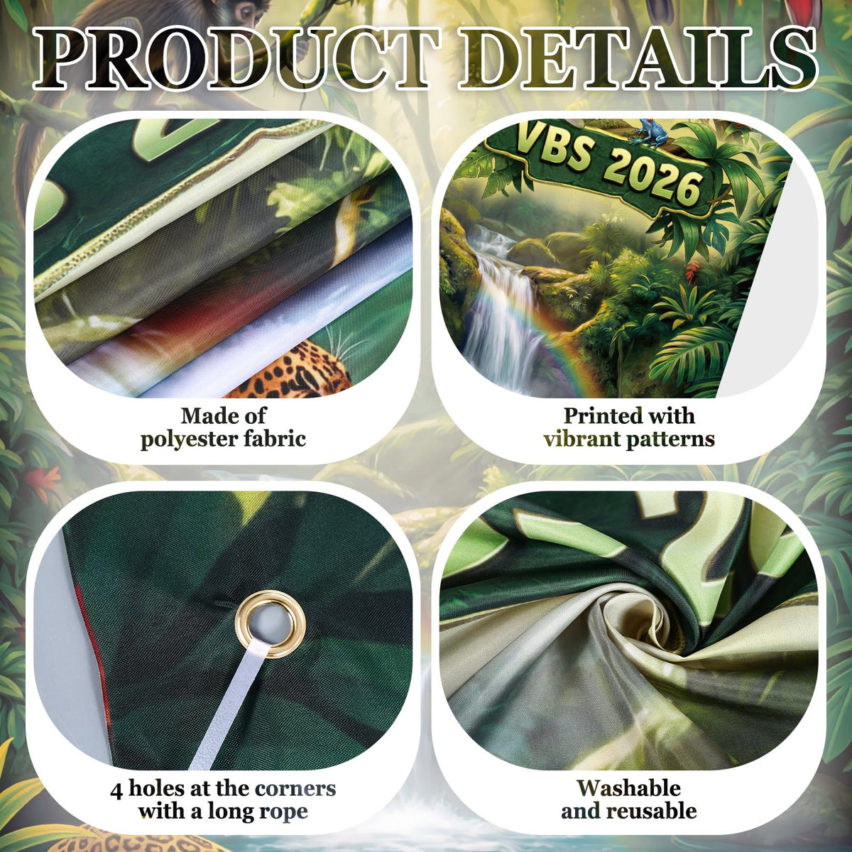 Windkream VBS 2026 backdrop wall-mount setup enhances event ambiance