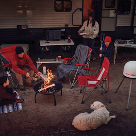 Winegard PL-7000 Playmaker ready for tailgating with rugged outdoor reception and easy setup.