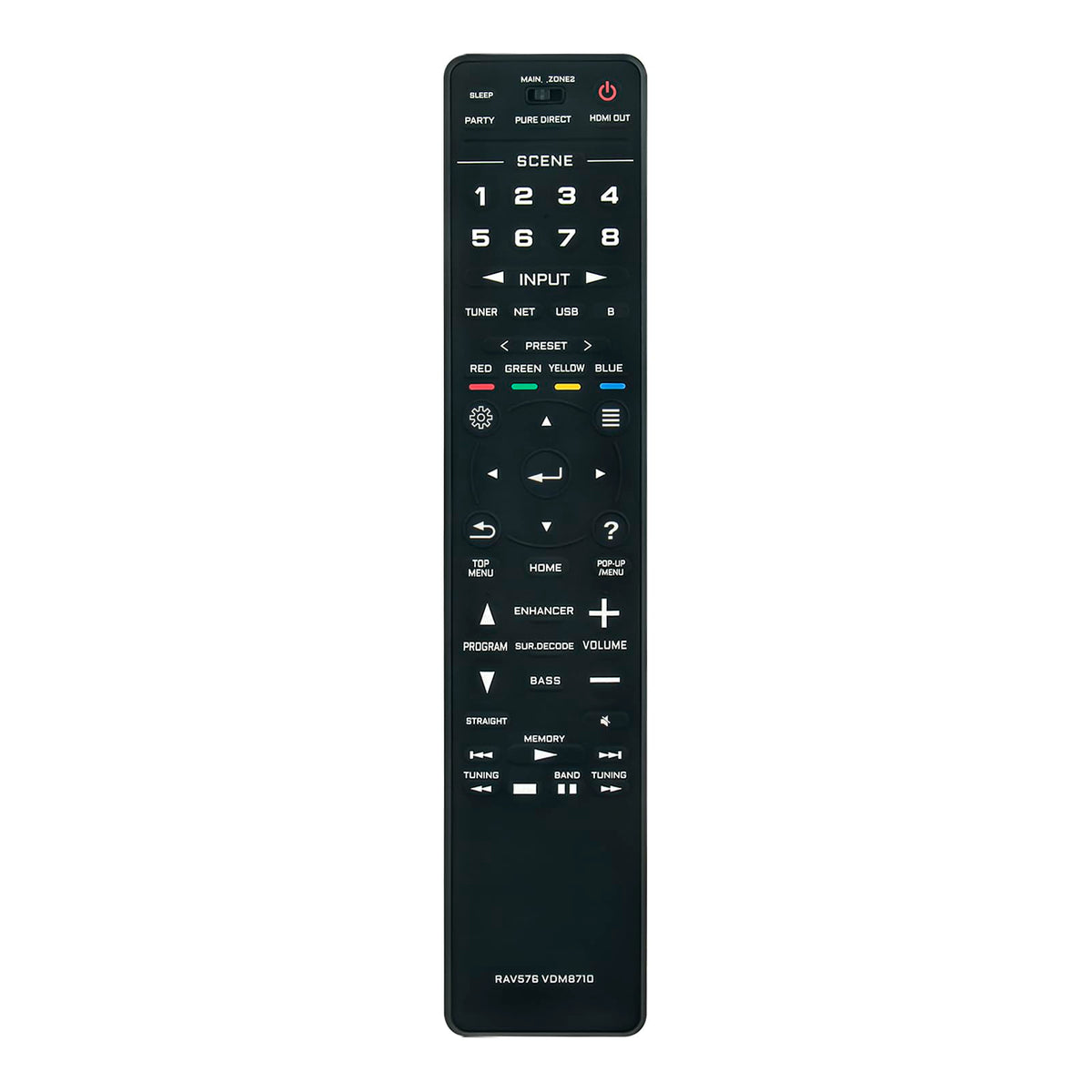 WINFLIKE remote front view showing full button layout and easy control