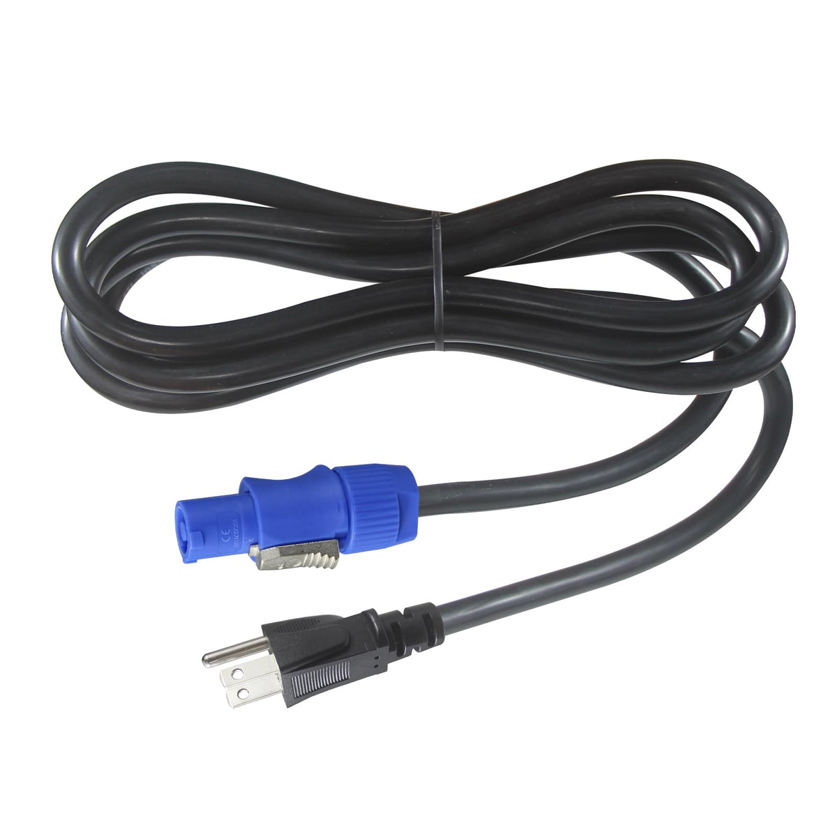 Wininks NEMA 5-15P to NAC3FCA PowerCON 6ft cable for secure stage power connections