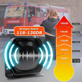 Winsgor installed on an ambulance showing reliable emergency signaling