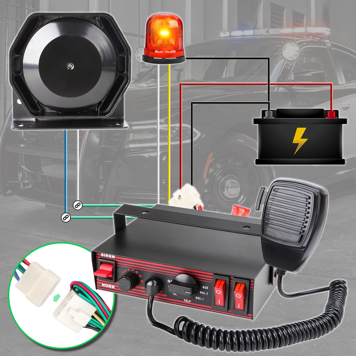 Winsgor wiring and switched outputs detail enabling light and accessory control