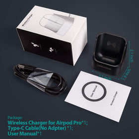 Wireless Future Charger rubber bottom prevents sliding on smooth surfaces.