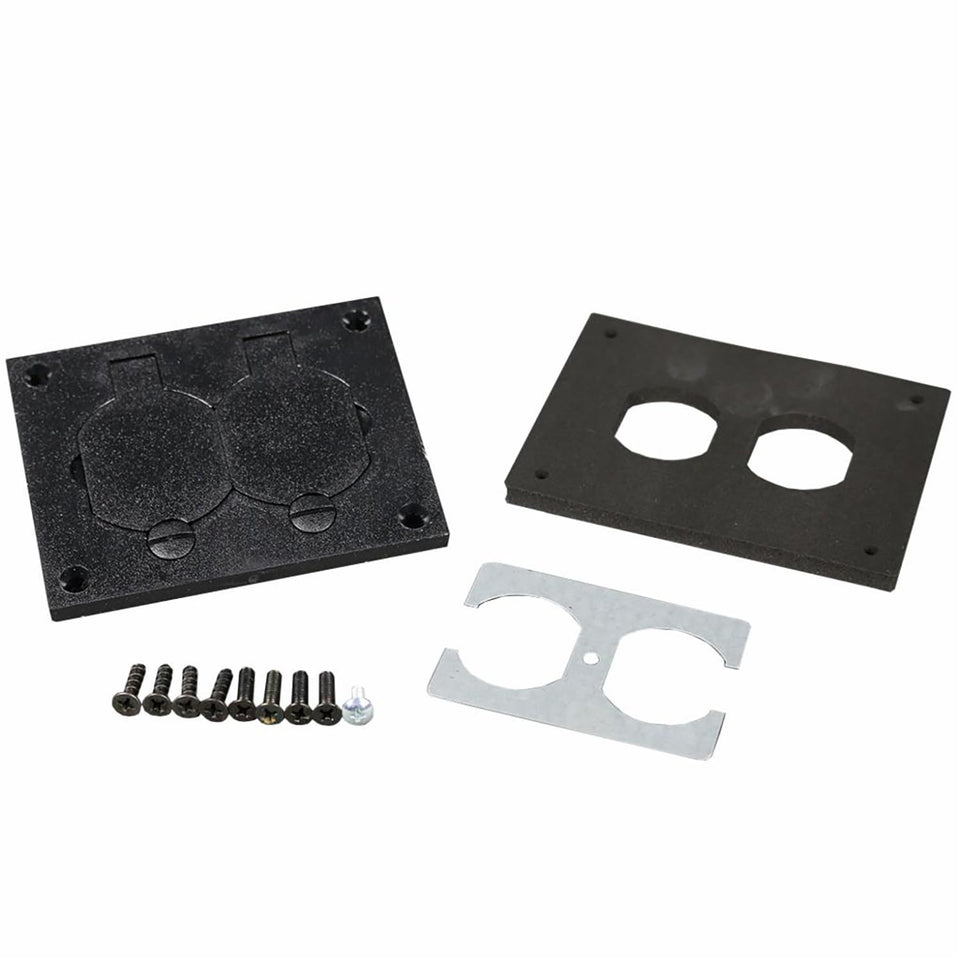 Wiremold OmniBox 828PR-BLK rectangular cover enhances open office power distribution