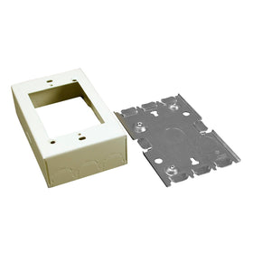 Wiremold B-3 front view ivory showing clean surface-mount finish and easy install