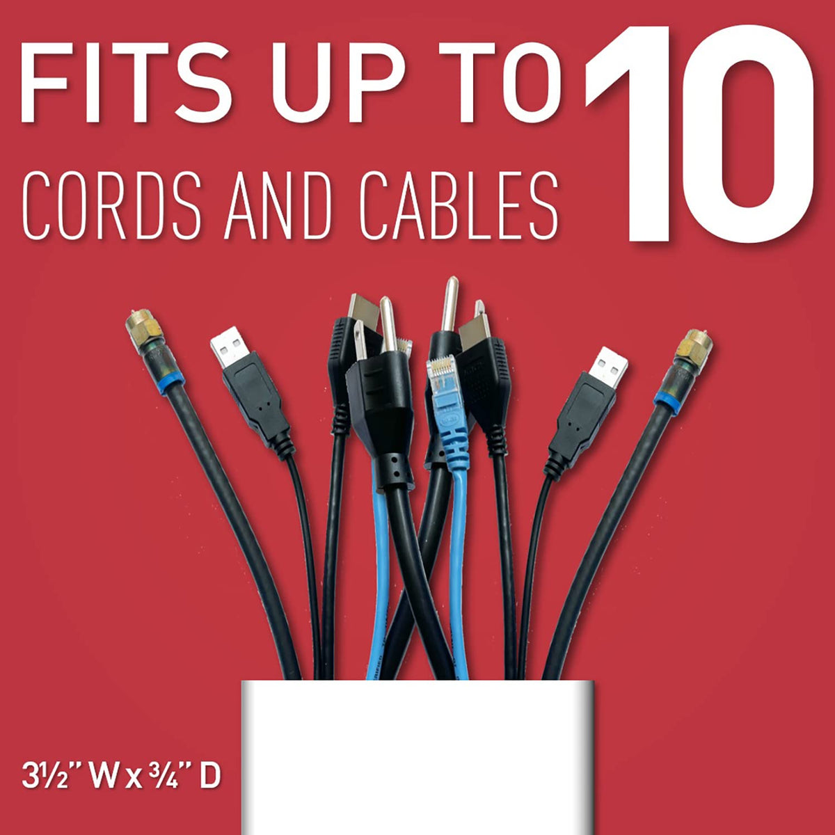 Wiremold C30 white paintable cord cover blends with walls