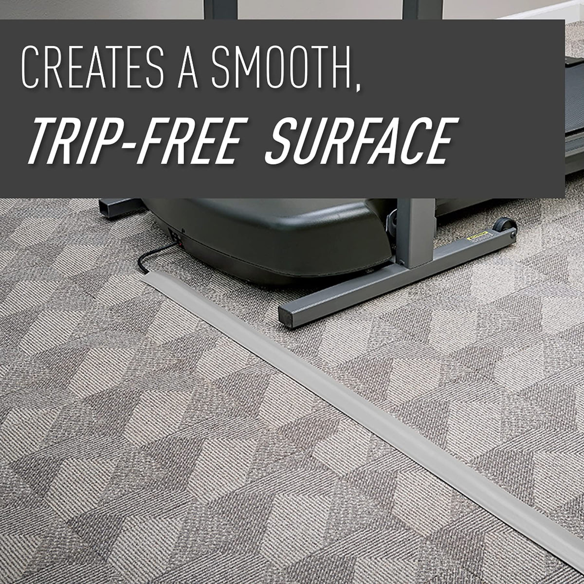 CDG-5 gray cord cover with low-profile design reduces tripping hazards in modern rooms.