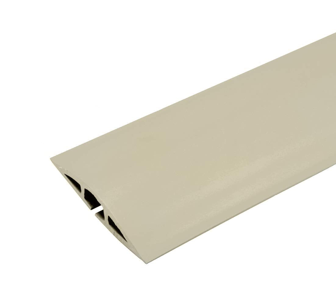 Wiremold CDI-5 ivory overfloor cord cover conceals cables for a clean look