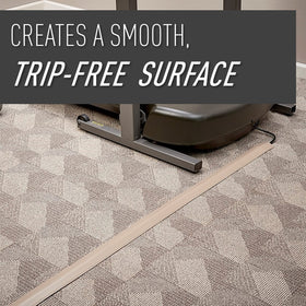 Wiremold CDI-5 ivory cord cover hides TV cords behind a wall-mounted unit