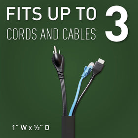 Wiremold Cordmate II elbows and connectors enable clean corner cable turns
