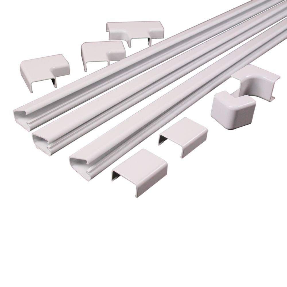 Wiremold Cord Mate II Kit four-foot raceways for clean cable concealment