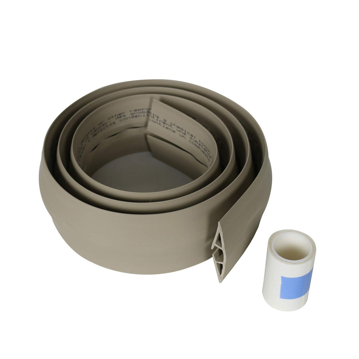 Durable rubber wiremold protector guards cords in high-traffic areas
