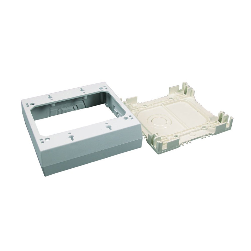 Wiremold front view showing clean outlet finish and professional concealment benefit