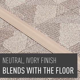 Ivory floor cord cover provides organized coverage in homes or offices