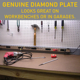 Wiremold mounted under counter on a workbench providing accessible power and tidy cable management