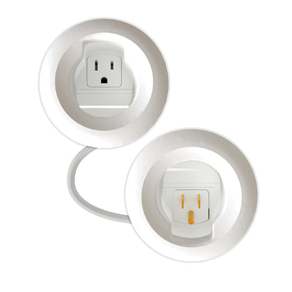 Wiremold front plate showing white finish and neat wall appearance benefit