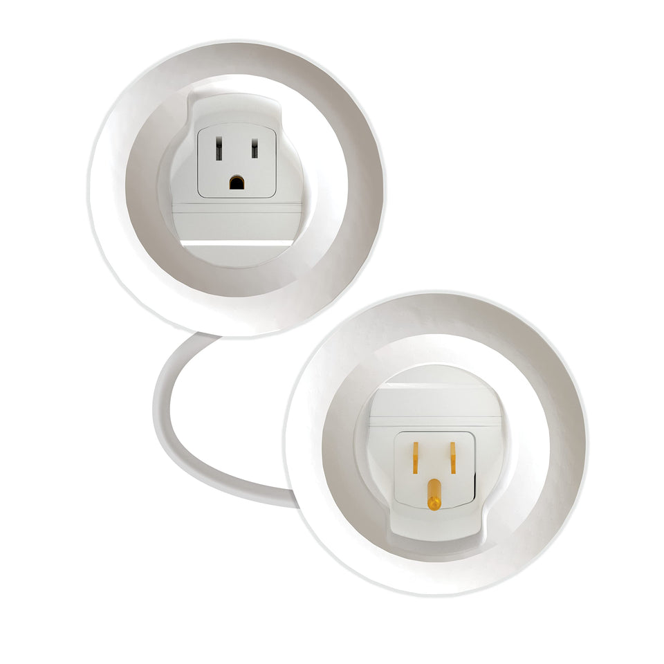 Wiremold front plate showing white finish and neat wall appearance benefit