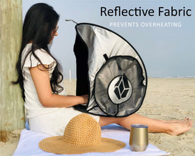 WISARO laptop sun shade in outdoor patio use improving screen readability