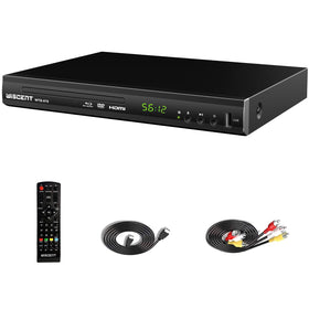 Wiscent Blu-ray DVD player front view showing compact design