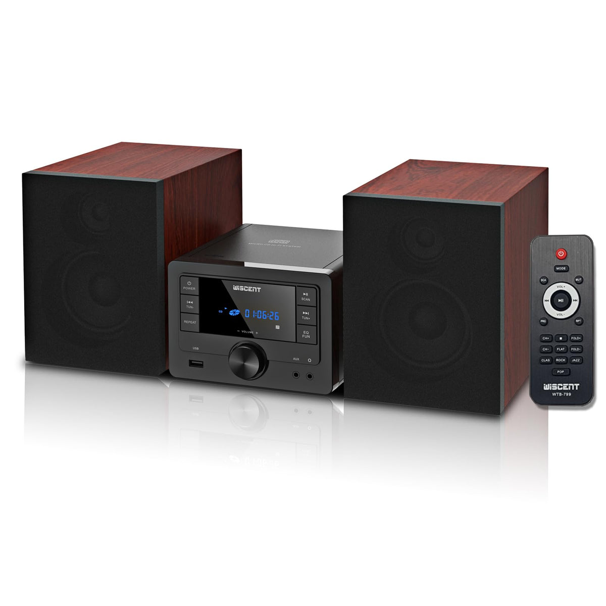 WISCENT main unit delivering 40W power for room-filling sound