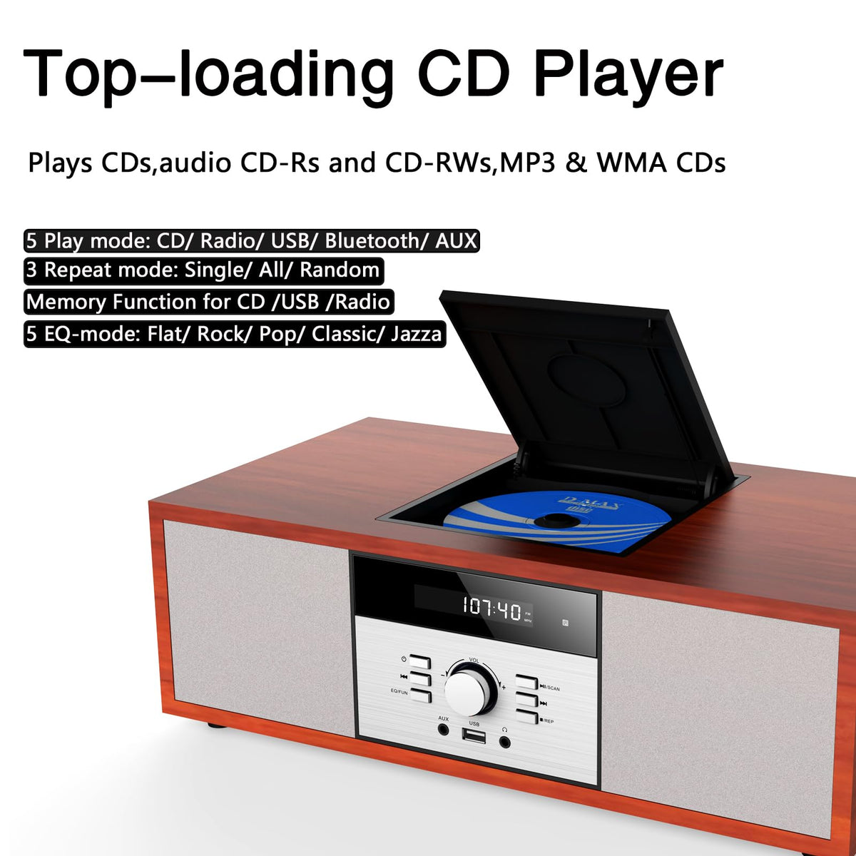 WISCENT Bluetooth streaming setup for seamless wireless music in any room.