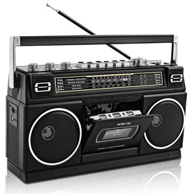 WISCENT front view showing retro design and dual speakers for bold sound