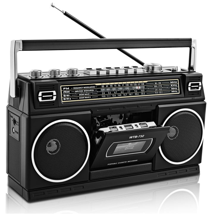 WISCENT front view showing retro design and dual speakers for bold sound