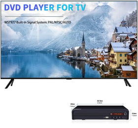 Wiscent compact DVD player karaoke use with built-in mic input.