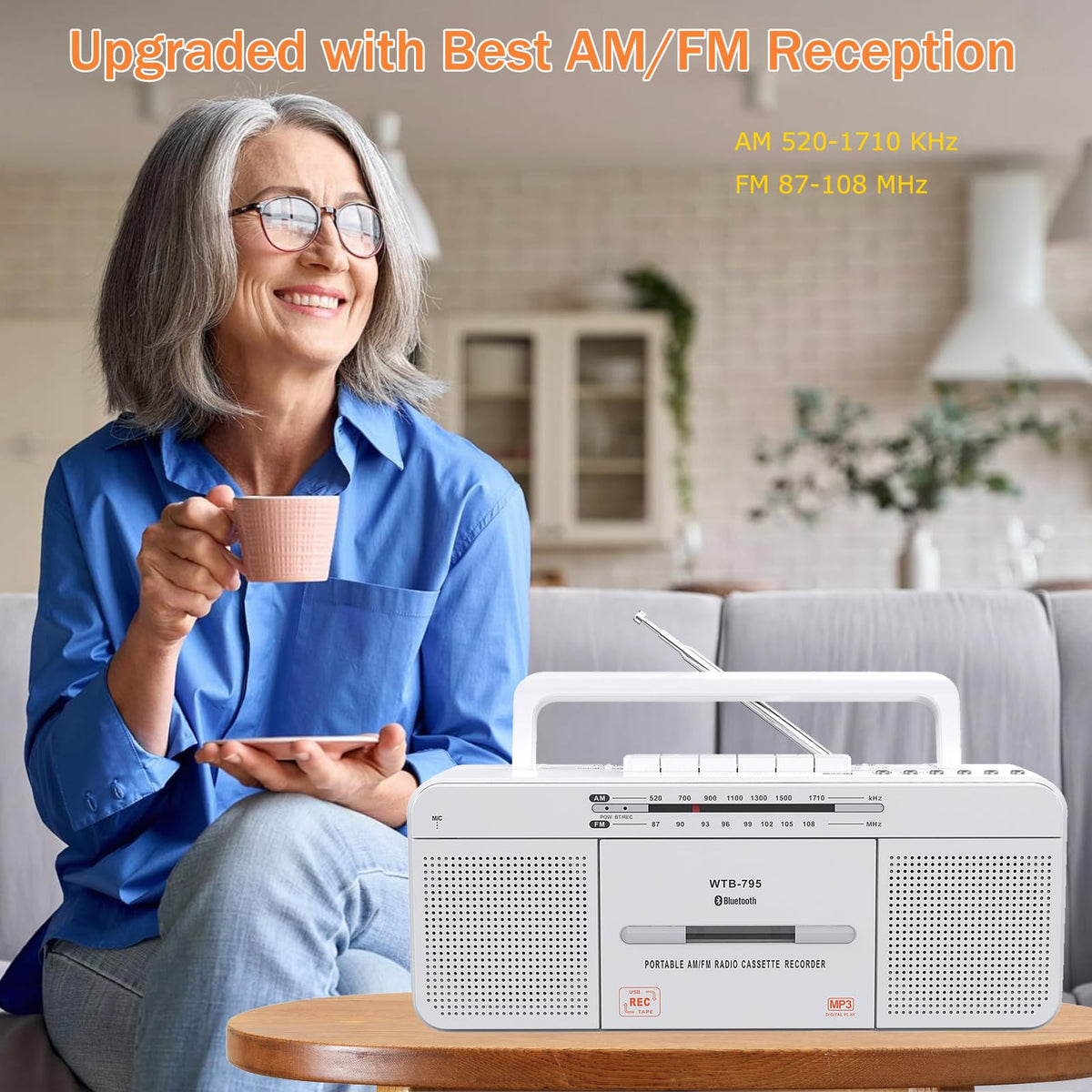 WISCENT USB port and control buttons visible for fast MP3 conversion