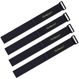 Wisdompro 2x37-inch hook-and-loop strap in use to secure large items for transport.