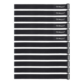 Wisdompro cable tie 24 inch hook-loop closeup shows durable reusable fastener for organized cables at home or office.