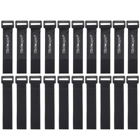 Wisdompro hook-and-loop cable ties on a desk for neat management.