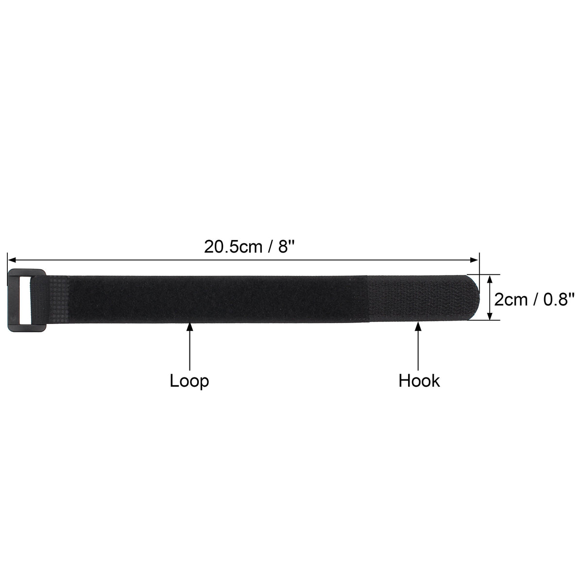 Wisdompro reusable ties securing cords under a desk.