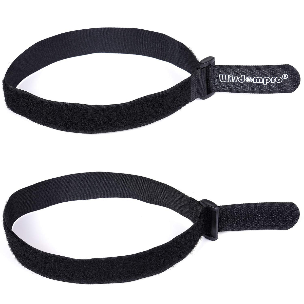 Wisdompro hook-and-loop cable tie-down keeps cords secure and adjustable without damage.