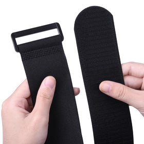 Wisdompro reusable cable tie closeup highlights durable nylon construction for versatile organization.