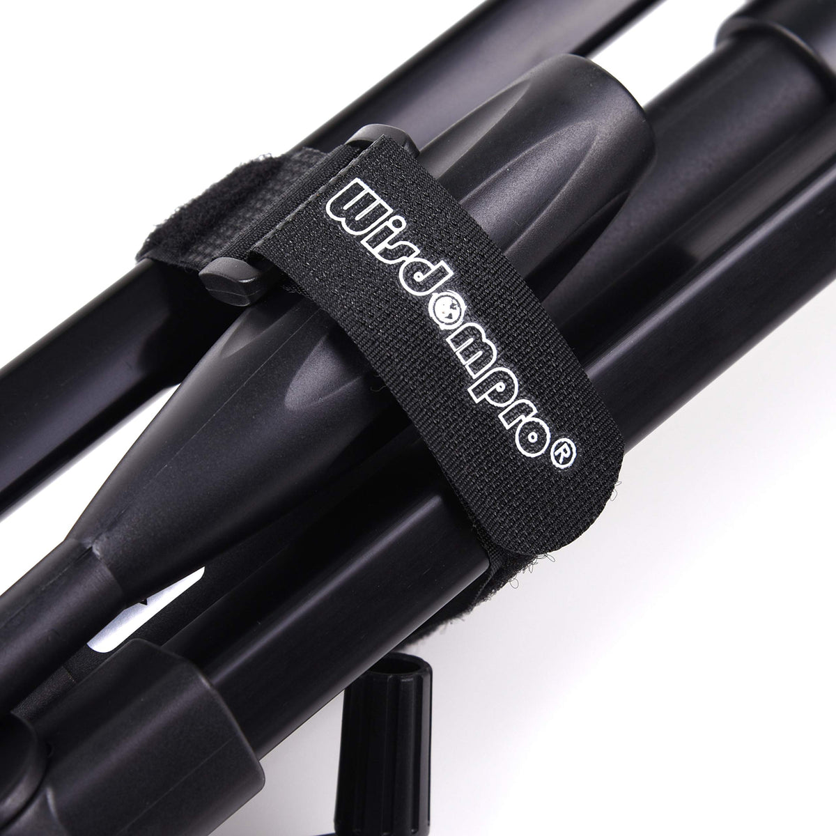 Wisdompro reusable hook-and-loop closure simplifies adjusting cables.