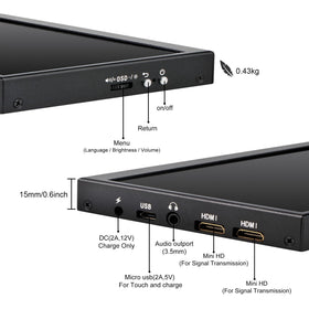 Wisecoco monitor with VESA mount compatibility for flexible installation.