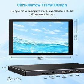 Wisecoco aluminum unibody monitor for durable daily use