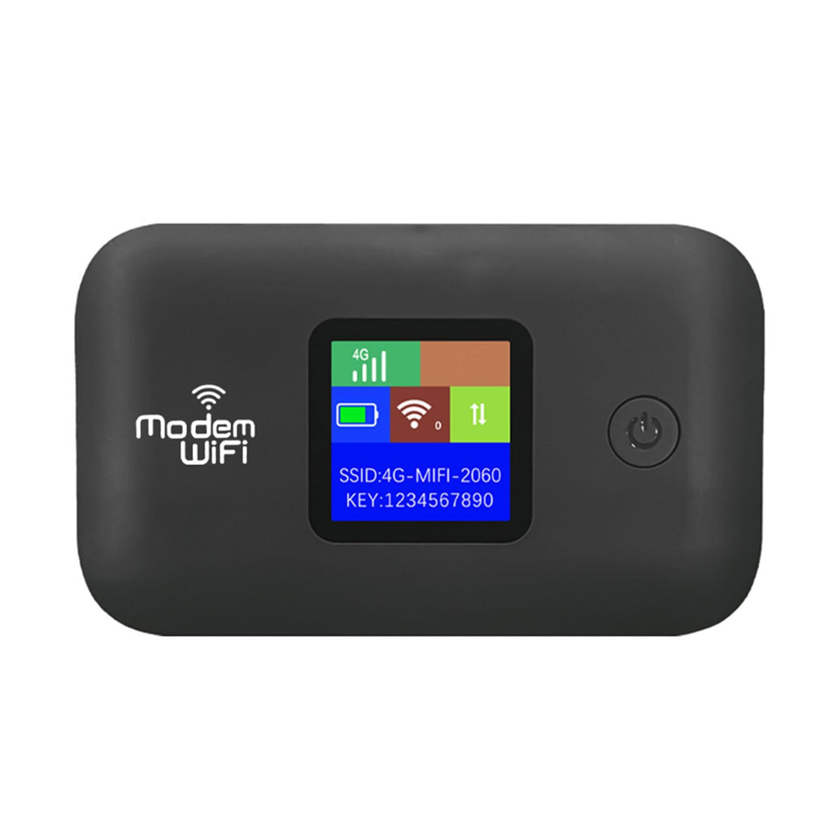 Wisoqu 4G hotspot front view, compact travel design for quick setup